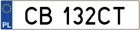 Trailer License Plate